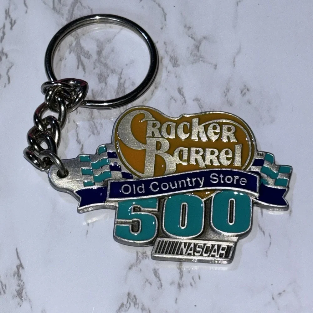 Nascar Y2K Racing Keychain Stock Car 2001 Cracker Barrel Old Country Store